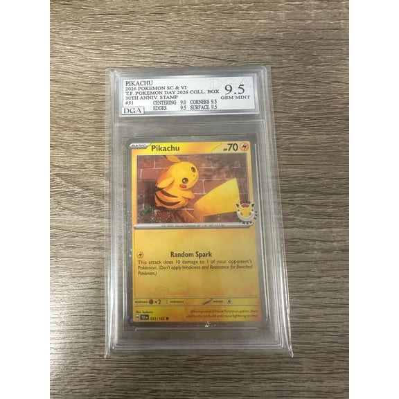 2024 Temporal Forces Pikachu Holo English Card 51/162 Trading Card