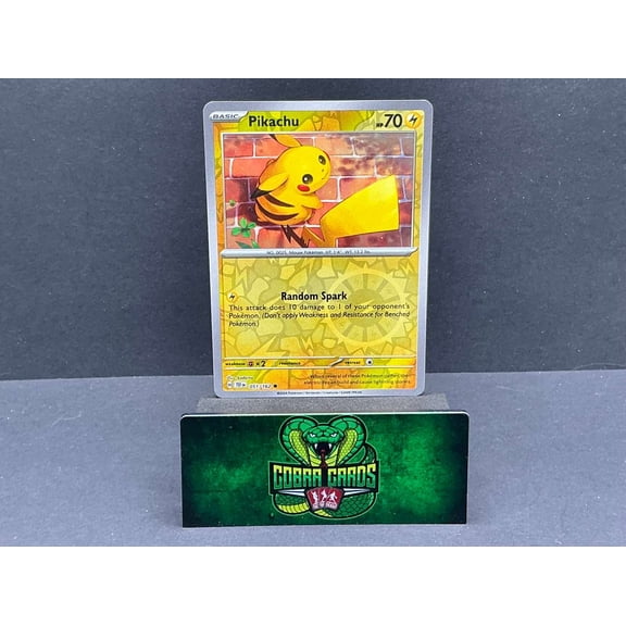 2024 Temporal Forces Pikachu Reverse Holo #51/162 English Lightly Played