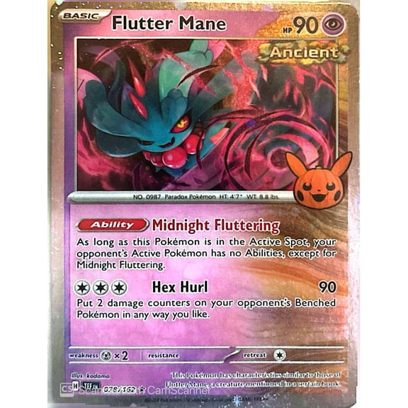 2024 Temporal Forces Trick or Trade Flutter Mane Holo Rare #78/162
