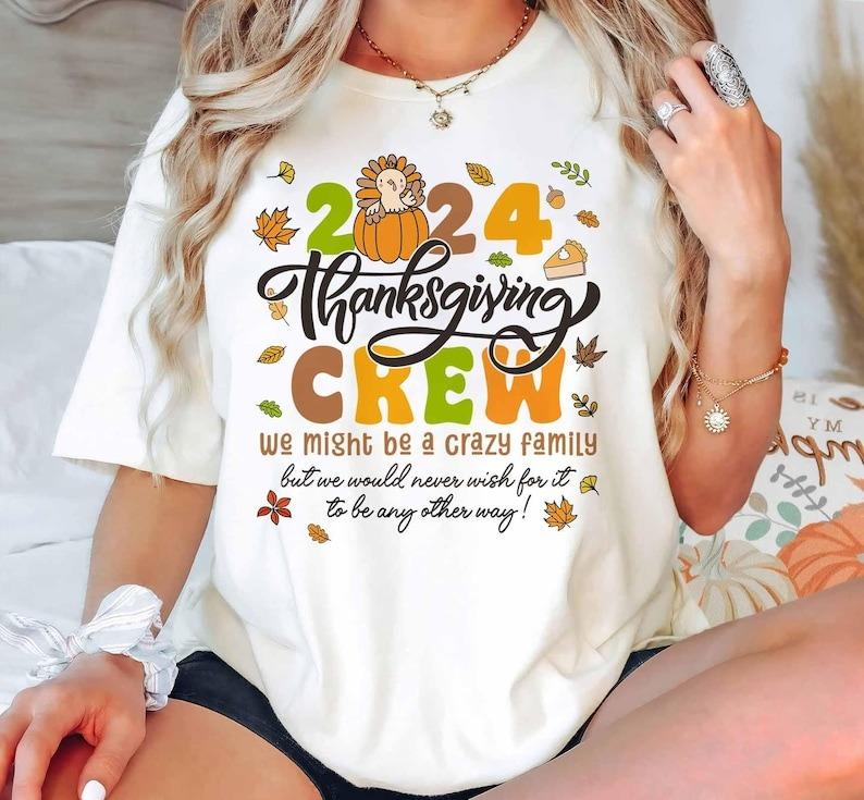 2024 Thanksgiving Crew Sweatshirt,Matching Thanksgiving Crew, Family