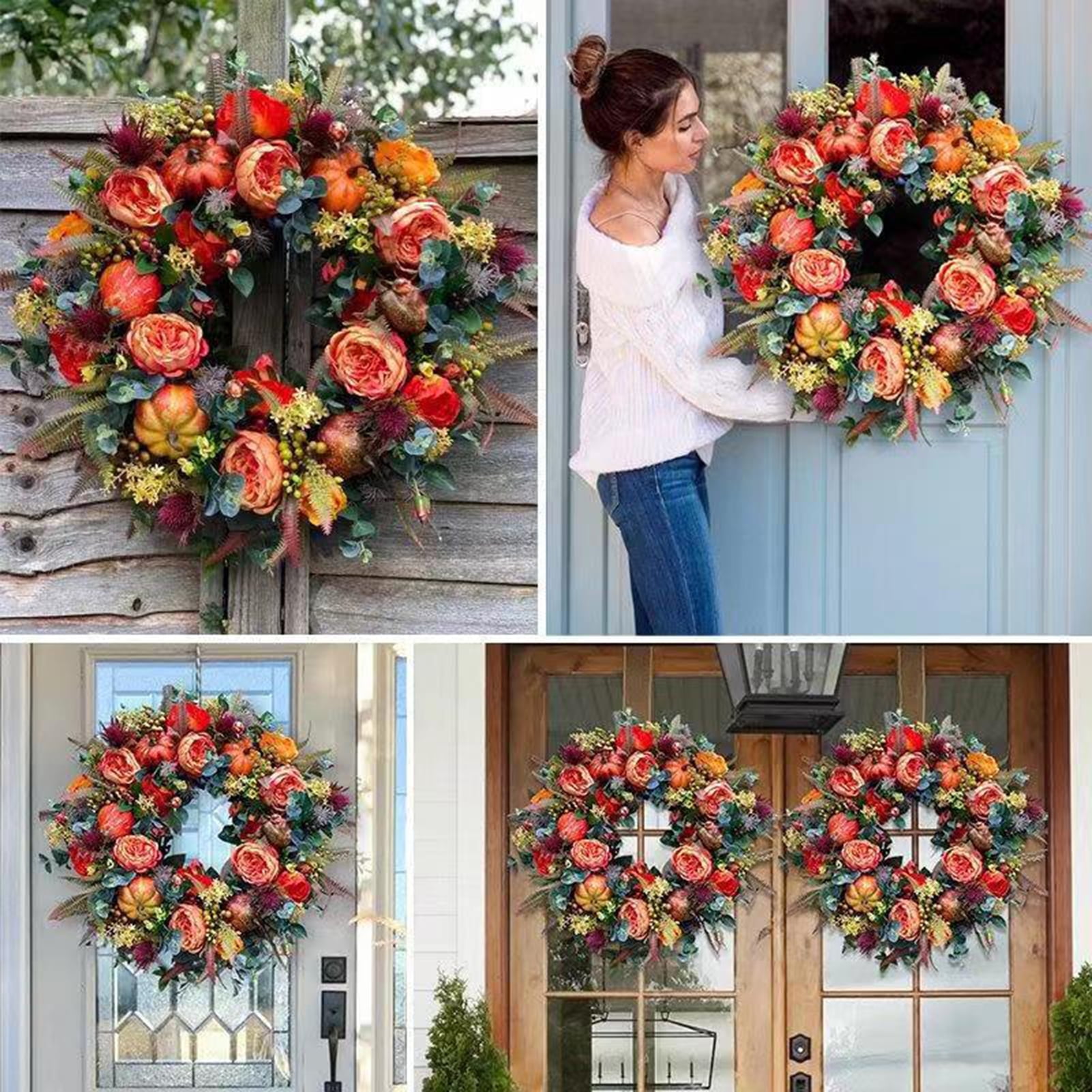 2024 Thanksgiving decoration Halloween garland Autumn harvest garland