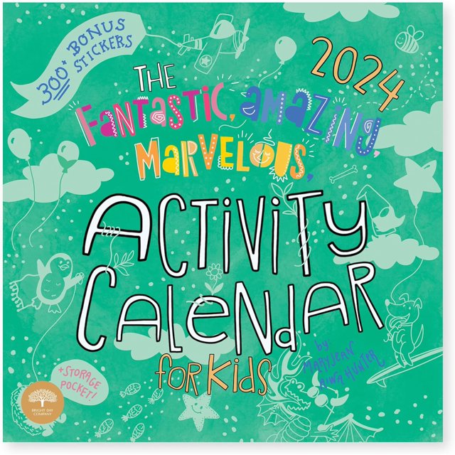 2024 The Fantastic Amazing Marvelous Activity Wall Calendar for Kids
