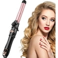 thumbnail image 1 of 2024 The latest automatic curling iron rotary curling iron, professional 28mm / 1.1-inch curling iron quick heating rod, suitable for medium/long hair , rose gold, 1 of 6