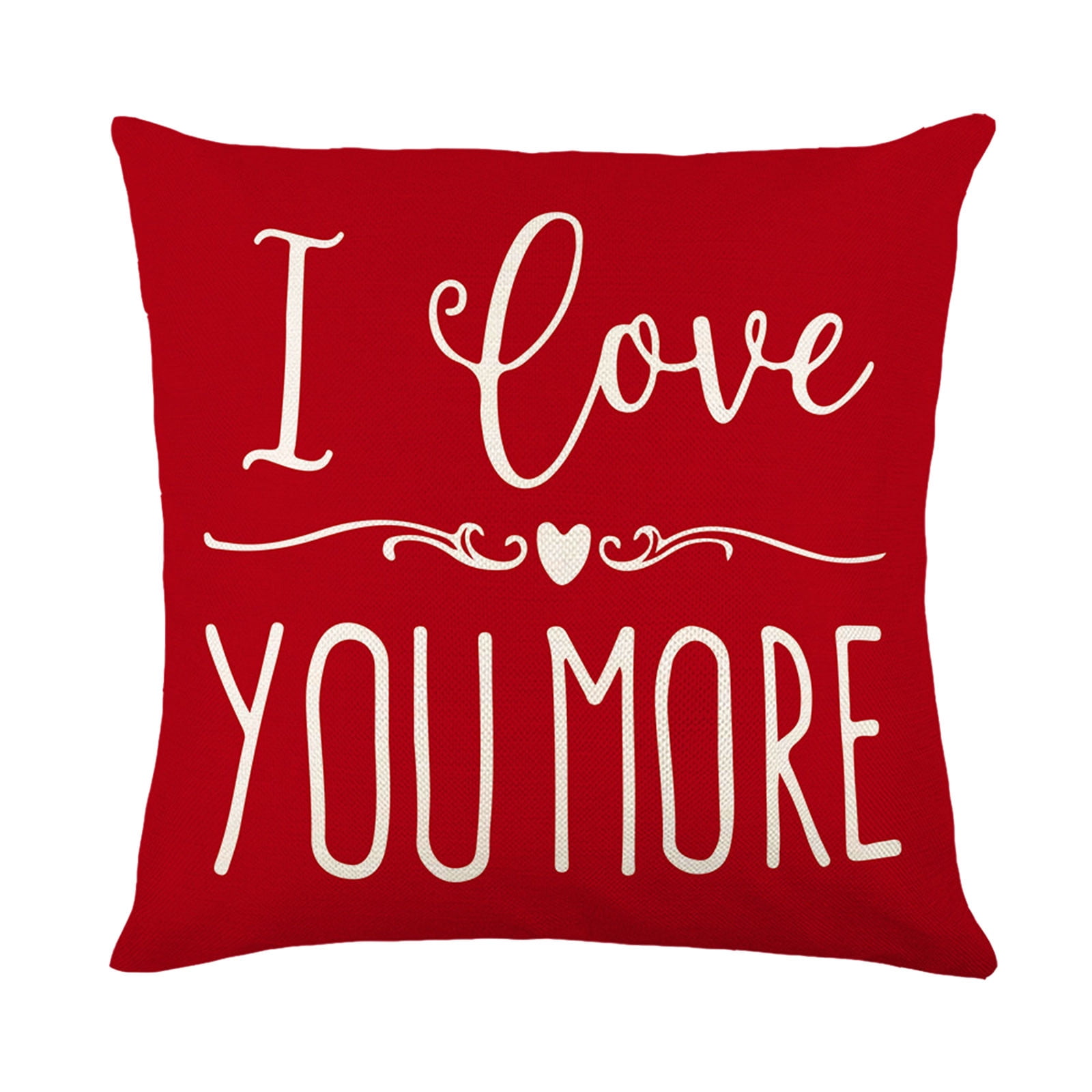 2024 Theme Pillow Case Valentines Day Pillow Covers 18x18 Inches Red