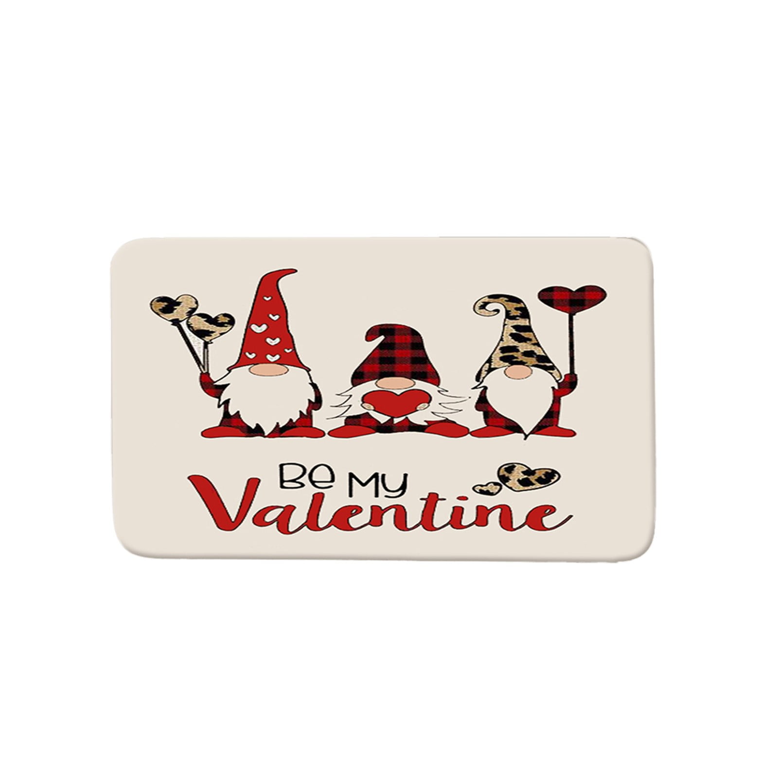 ECHOYY Happy Valentine's Day Decorative Doormat Indoor Outdoor Entrance