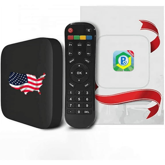 2025 Tigre 3 Plus 4K UHD Streaming Media Player, Android TV with Brazil, USA & Canada Streaming