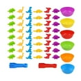 2024 Toddler Color Classification Toys Dinosaurs Toy with Bowls and
