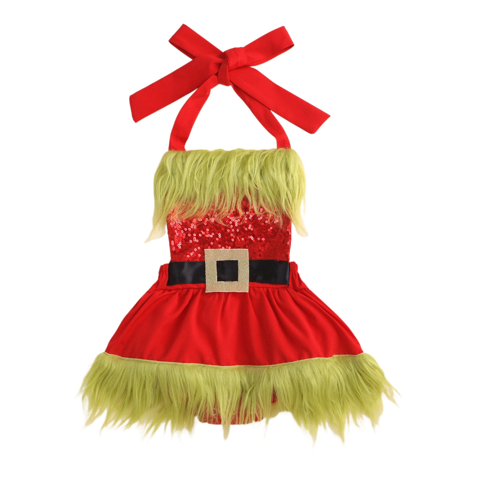 2024 Toddler Kids Girls Christmas Sleeveless Dress Outwear 2t