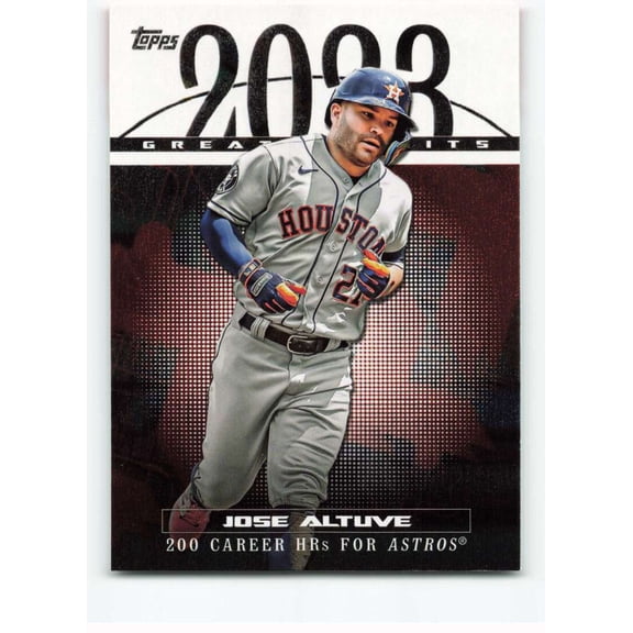 2024 Topps 2023 Greatest Hits #23GH-10 Jose Altuve Houston Astros MLB Baseball Trading Card