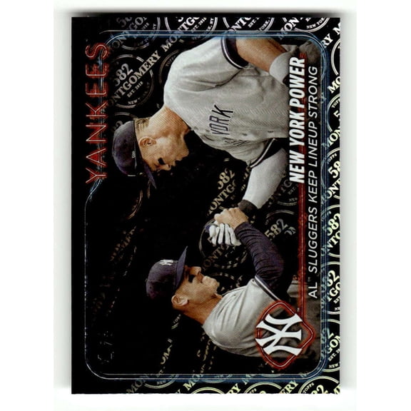 2024 Topps 582 Montgomery #315 Aaron Judge Checklist New York Yankees MLB Baseball Trading Card