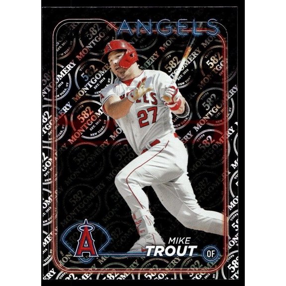 2024 Topps 582 Montgomery Club Baseball Mike Trout Los Angeles Angels #27