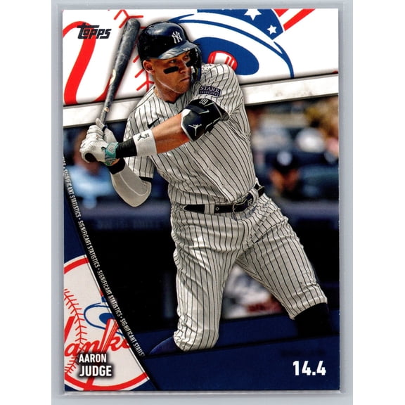 2024 Topps Aaron Judge New York Yankees Significant Statistics #SS-6 Baseball Card
