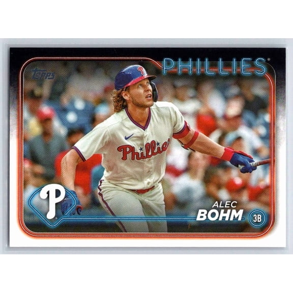 2024 Topps #266 Alec Bohm Philadelphia Phillies Baseball Card Near Mint