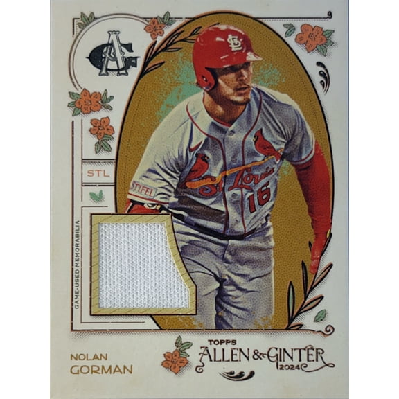 2024 Topps Allen & Ginter Nolan Gorman #AGR-NG Game-Used Memorabilia