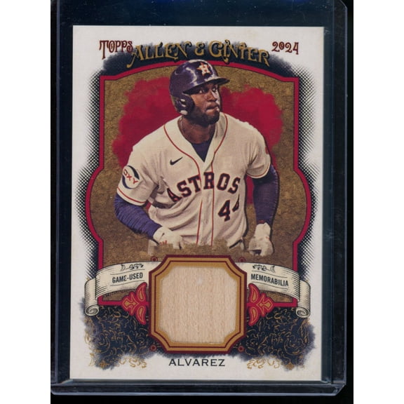 2024 Topps Allen & Ginter Yordan Alvarez #AGR-YA Game-Used Memorabilia