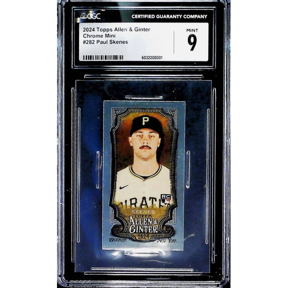 2024 Topps Allen and Ginter A&G Chrome Mini #282 Paul Skenes Pittsburgh Pirates RC CGC 9 Mint