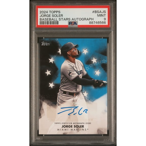2024 Topps Baseball Stars Autograph Jorge Soler #BSA-JS Auto PSA 9