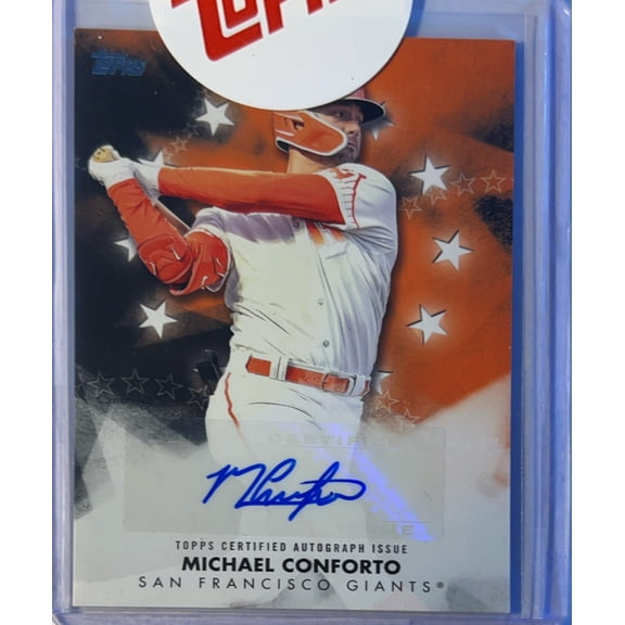 2024 Topps Baseball Stars Autograph Michael Conforto San Francisco Giants MLB Autographed Baseball Trading Card