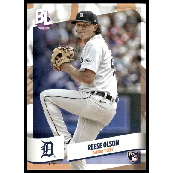 2024 Topps Big League Reese Olson #58 RC Detroit Tigers Baseball Card Near Mint or Better