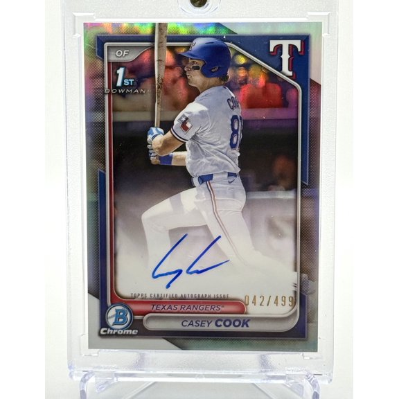 2024 Topps Bowman Chrome Casey Cook Refractor /499