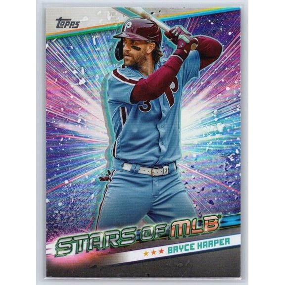 2024 Topps Stars of MLB Bryce Harper SMLB-14 Philadelphia Phillies Baseball Card Near Mint or Better
