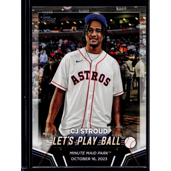 2024 Topps CJ Stroud Houston Astros Let's Play Ball #PB-1 Baseball Card