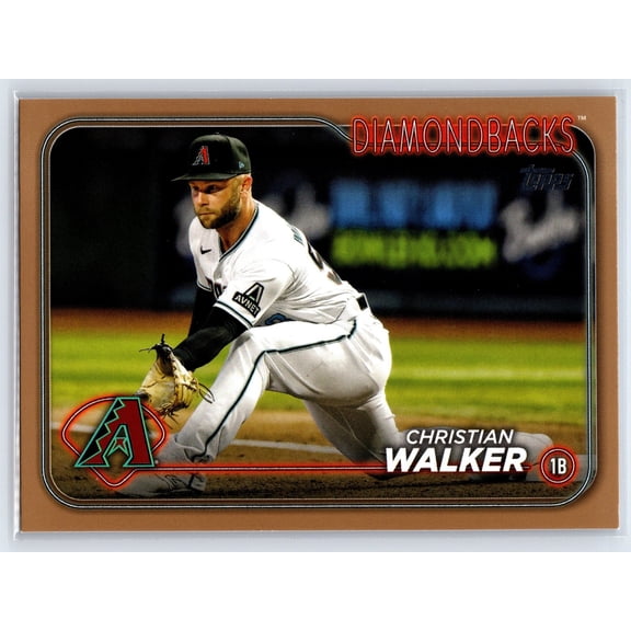 2024 Topps Gold SN #63 Christian Walker Arizona Diamondbacks Baseball Card