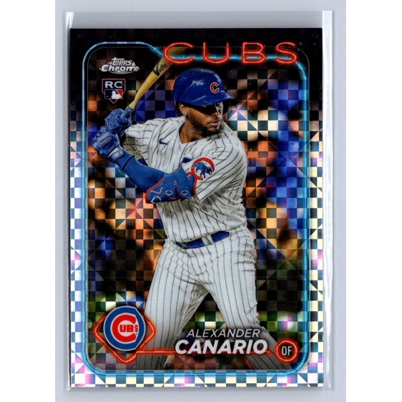 2024 Topps Chrome X-Fractor RC Alexander Canario #174 Chicago Cubs Baseball Card