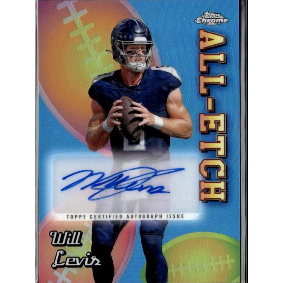 2024 Topps Chrome All-Etch AEA-WL Will Levis Auto Tennessee Titans Football Card
