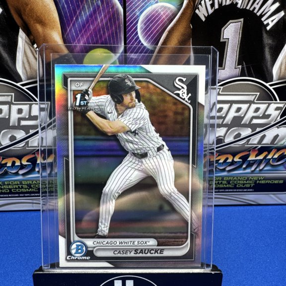 2024 Topps Chrome Casey Saucke #BDC-33 Refractor Parallel/Variety Rookie