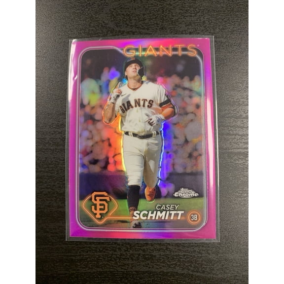 2024 Topps Chrome Refractor #2024 Checklist Short Print Casey Schmitt San Francisco Giants Baseball Card