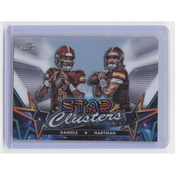 2024 Topps Chrome Cosmic Jayden Daniels / Sam Hartman #SCL-8 Star Clusters