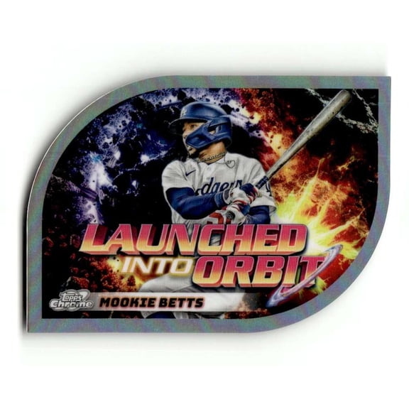 2024 Topps Chrome Cosmic Launched Into Orbit #LIO-21 Mookie Betts Los Angeles Dodgers MLB Baseball Trading Card