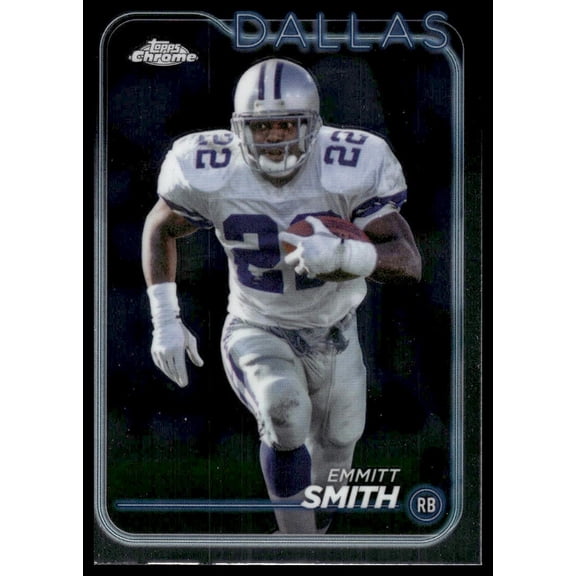 2024 Topps Chrome Emmitt Smith Dallas Cowboys #38 NFL Football Trading Card