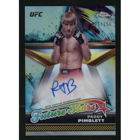 2024 Topps Chrome FSA-PPI Paddy Pimblett Future Stars Refractor /150 Auto
