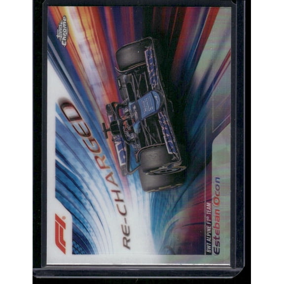 2024 Topps Chrome Formula 1 Esteban Ocon BWT Alpine F1 Team #RECH-9 Card