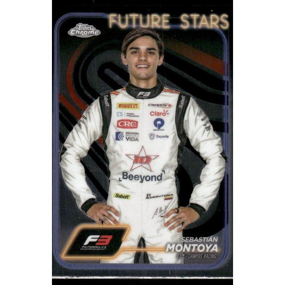 2024 Topps Chrome Formula 3 Future Stars Sebastian Montoya #161 F3 Campos Racing Card