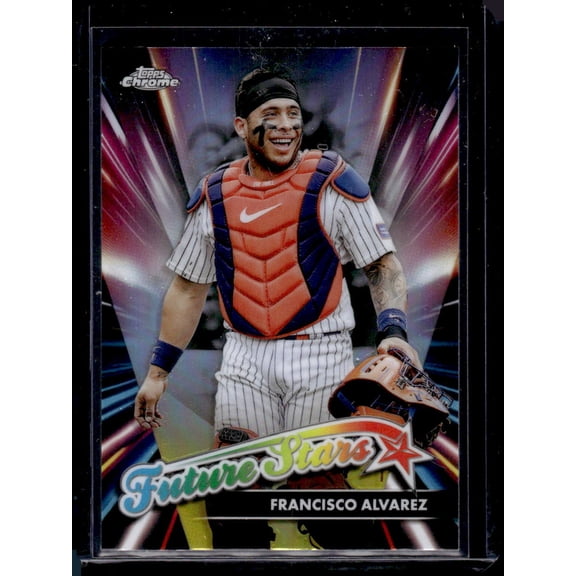 2024 Topps Chrome Francisco Alvarez New York Mets Future Stars FS-7 Baseball Card