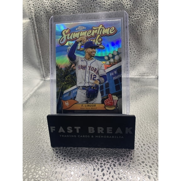 2024 Topps Chrome Refractor Short Print Francisco Lindor Mets #SITP-2
