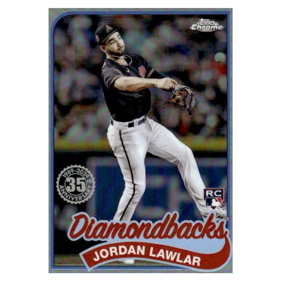 2024 Topps Chrome 1989 Topps Baseball 35th Anniversary Jordan Lawlar #89CB-14 Baseball Card