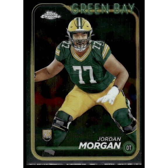 2024 Topps Chrome Jordan Morgan Green Bay Packers RC #298 Football Card