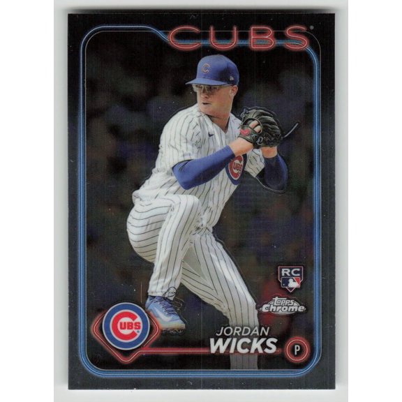 2024 Topps Chrome Jordan Wicks #67 RC Chicago Cubs Baseball Card Near Mint