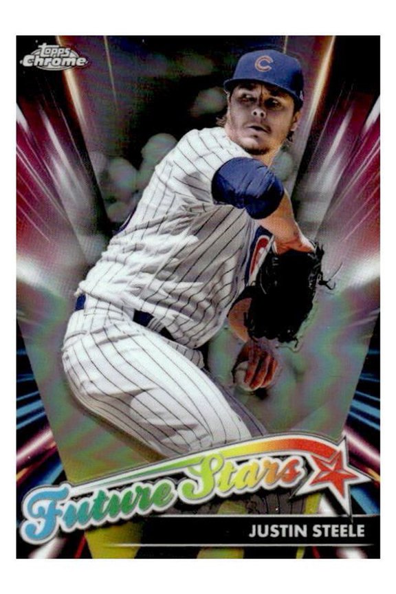 2024 Topps Chrome Justin Steele FS-8 Future Stars Chicago Cubs Baseball Card