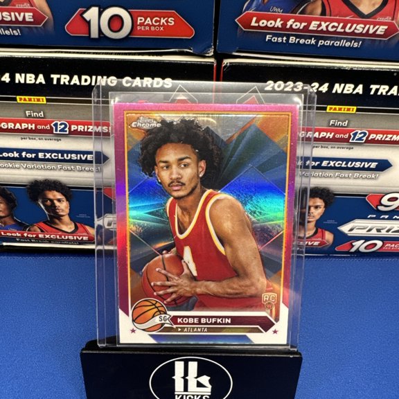 2024 Topps Chrome Kobe Bufkin #197 Pink Parallel/Variety Rookie
