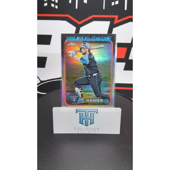 2024 Topps Chrome MLB All-Star Game Refractor Bryce Harper Phillies #ASGC-11 Baseball Card