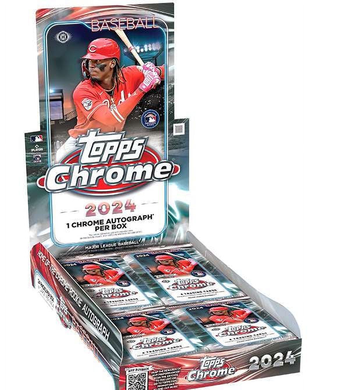 MLB Topps 2024 Chrome Baseball Trading Card HOBBY Box (24 Packs