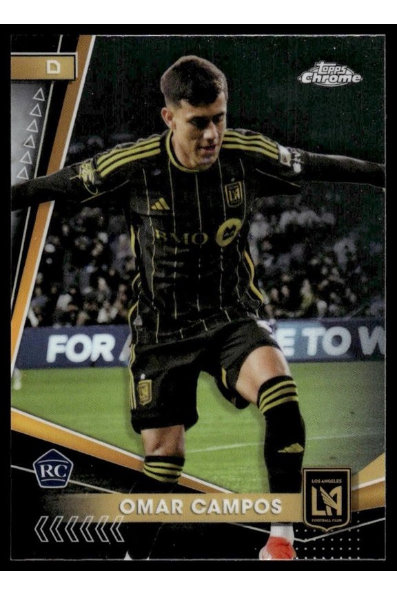 2024 Topps Chrome MLS LAFC Omar Campos #170 RC Near Mint Soccer Card