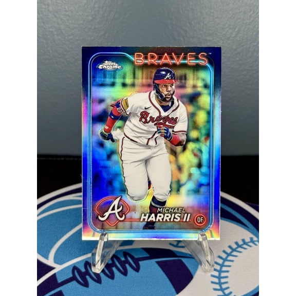 2024 Topps Chrome Refractors #52 Michael Harris II Atlanta Braves Baseball Card