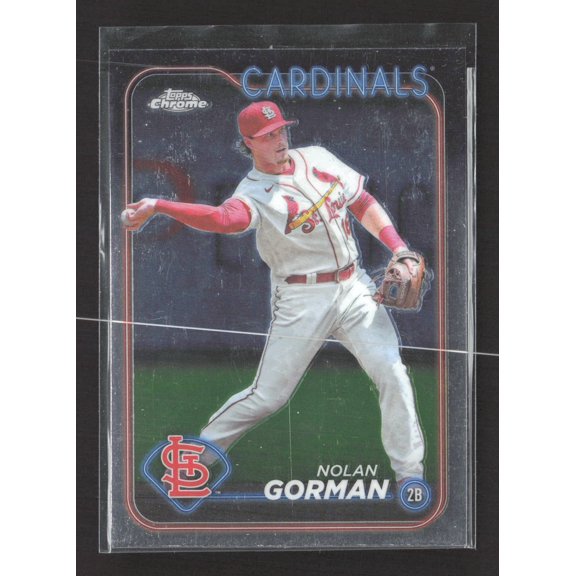 2024 Topps Chrome Nolan Gorman St. Louis Cardinals #97 MLB Baseball Trading Card