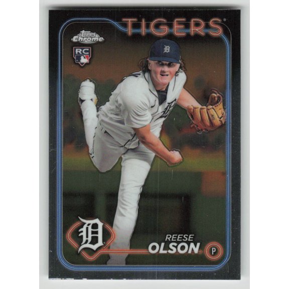2024 Topps Chrome Reese Olson RC #40 Detroit Tigers Baseball Card